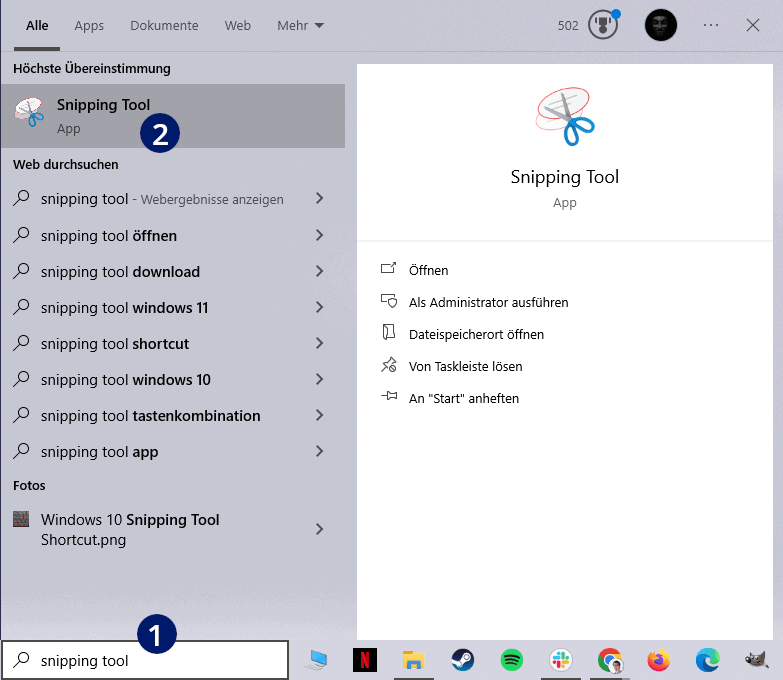 Screenshot speichern Windows 10