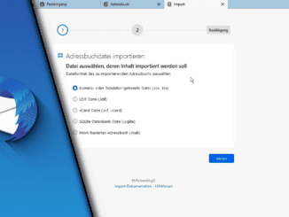 Thunderbird Adressbuch exportieren