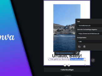 Canva Link einfügen